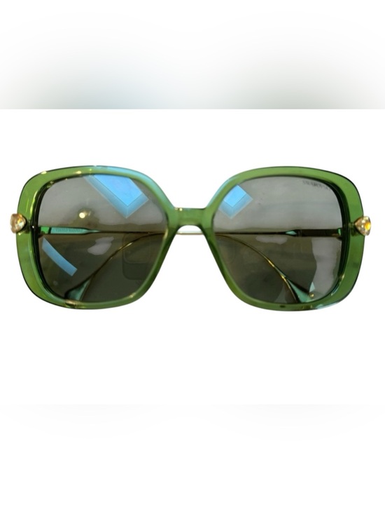 Swarovski Accessories - Swarovski Emerald Sunglasses with Sunny Yellow Case